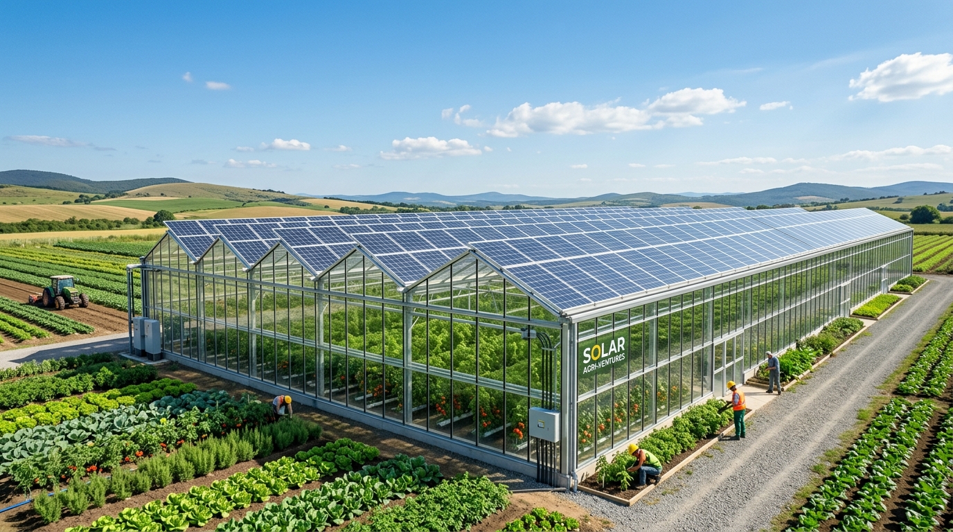 Güneş Enerjili Sera (Agrivoltaics) - Solar Panel Greenhouse