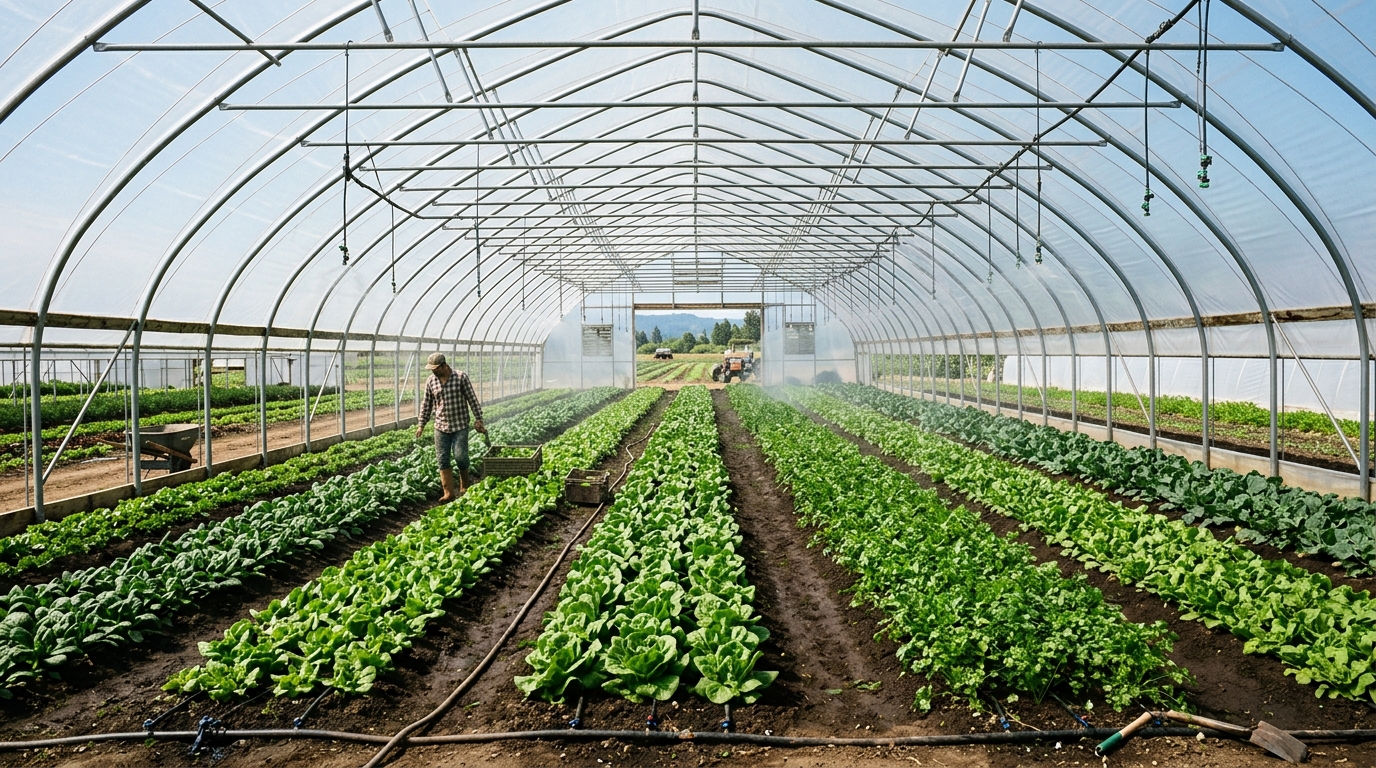 Organik Topraklı Tarım Serası - Soil Based Organic Greenhouse