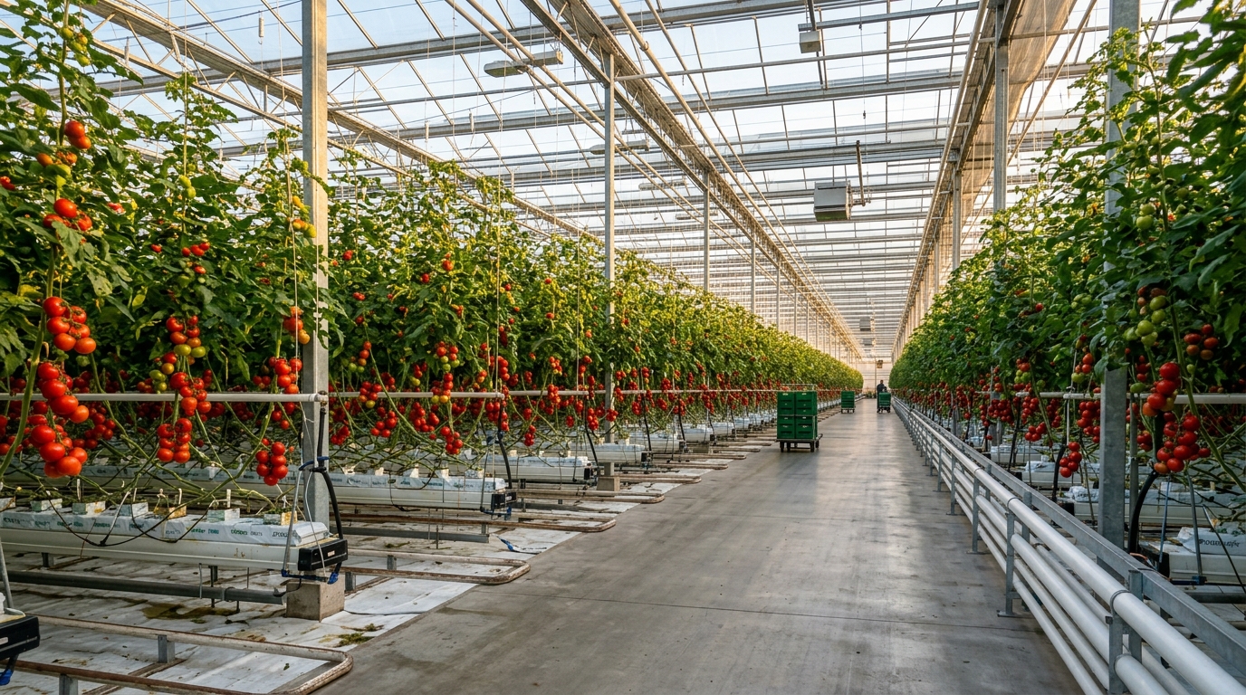 Salkım Domates Serası - High Wire Tomato Greenhouse
