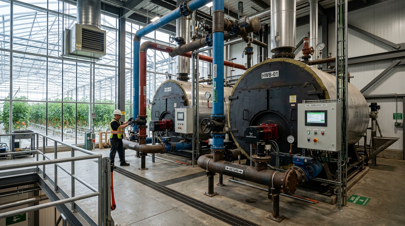 Sera Isıtma Sistemleri ve Kömür Kazanı - Greenhouse Heating Boiler