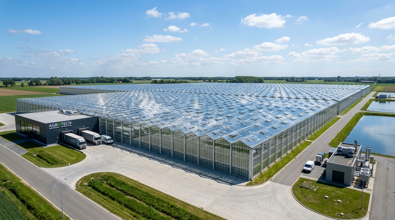 Venlo Tipi Cam Sera - Multi Span Glass Greenhouse