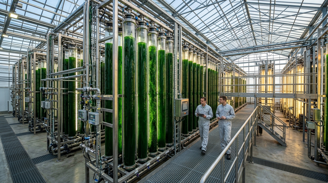 Yosun ve Spirulina Üretim Serası - Algae Photobioreactor